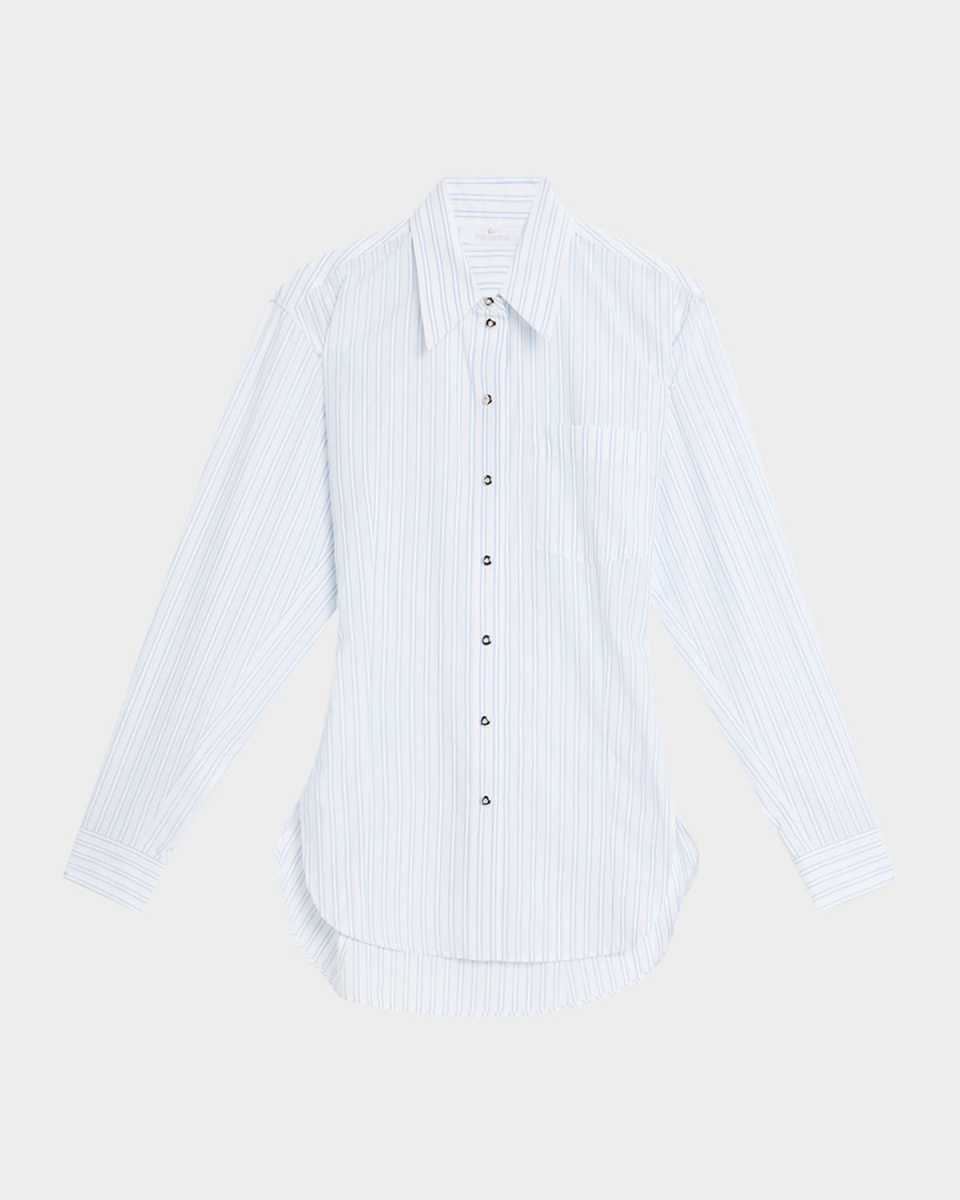 Striped Button-Down Shirt